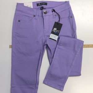 Purple Low Rise Skinny Jeans in